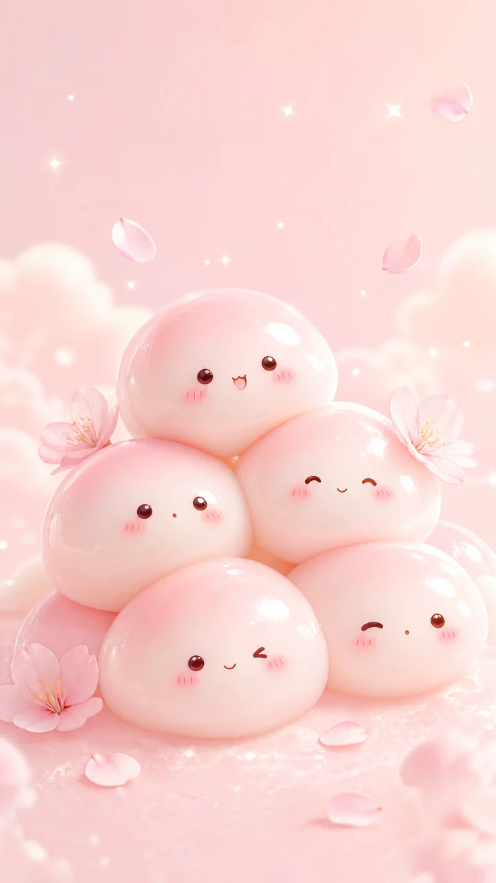 软糯团子治愈手机壁纸