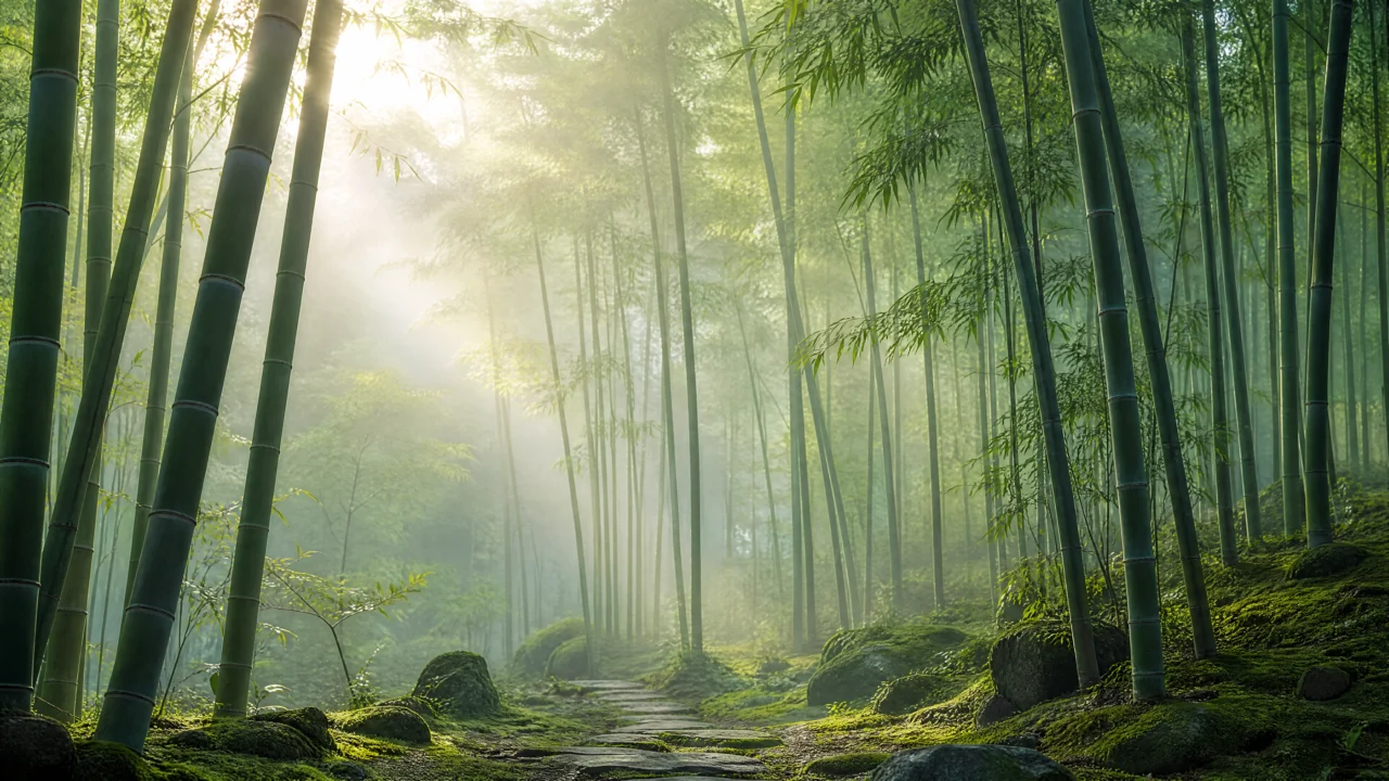竹林清幽桌面壁纸