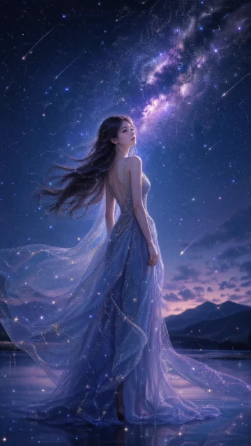 星空少女梦幻手机壁纸