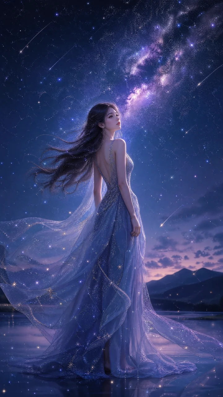 星空少女梦幻手机壁纸