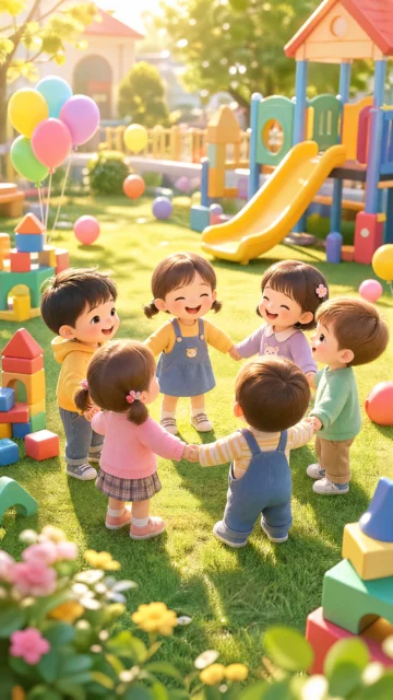 幼稚园伙伴温馨手机壁纸