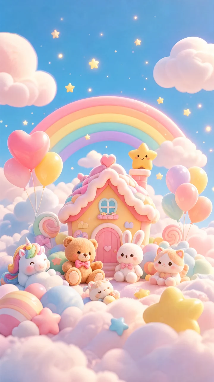 卡通童趣梦幻手机壁纸