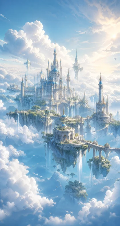 天空之城梦幻平板壁纸