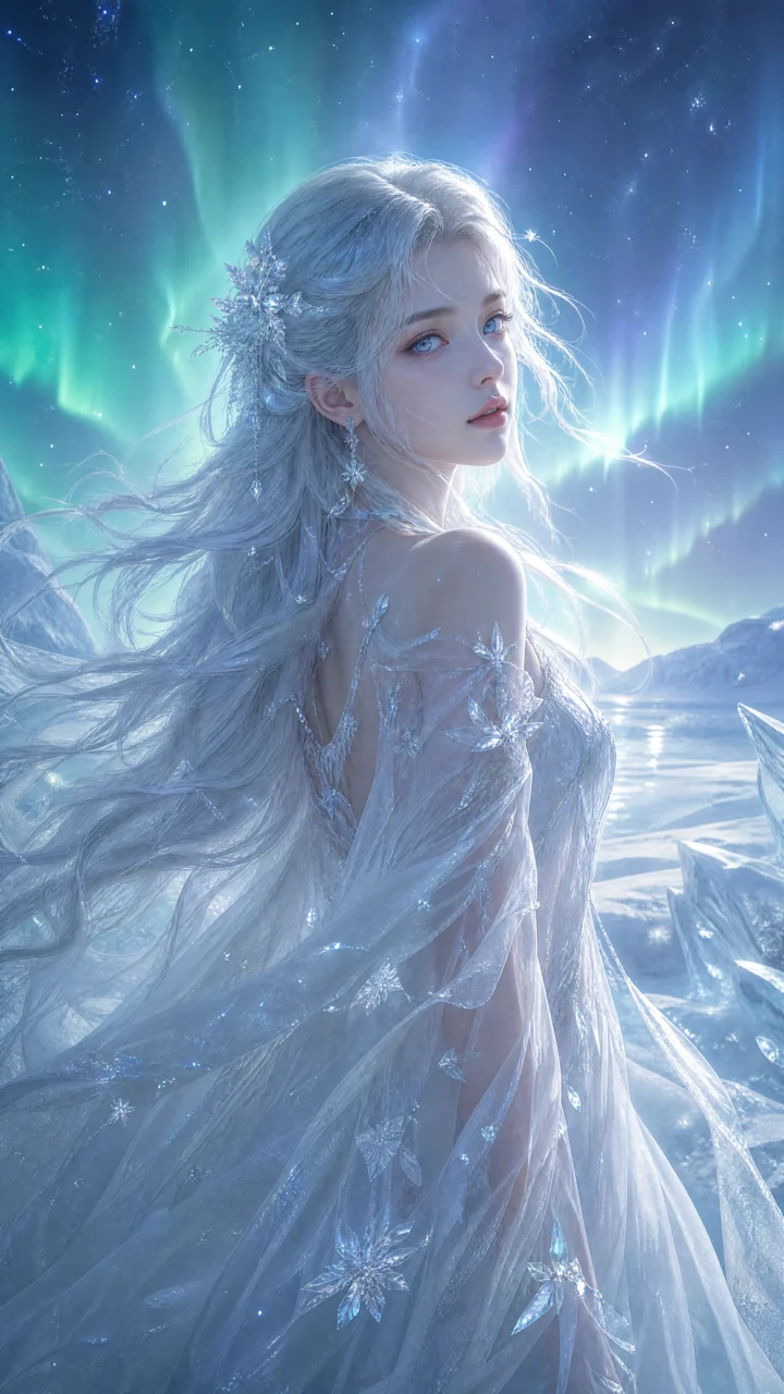 冰雪少女梦境手机壁纸