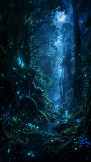 幻境森林梦光手机壁纸