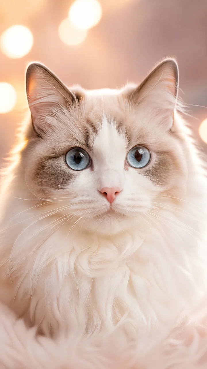 优雅猫咪肖像手机壁纸