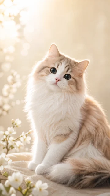 毛茸茸猫咪治愈手机壁纸