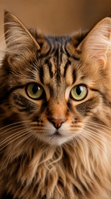 猫咪凝视特写手机壁纸