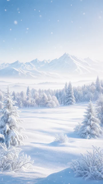 银装世界雪境手机壁纸