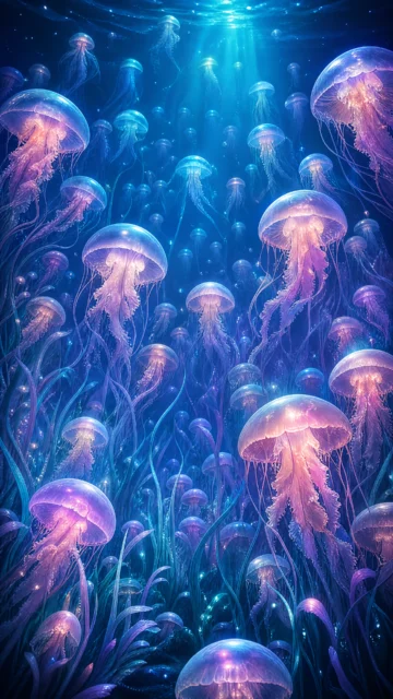 水母田梦幻手机壁纸