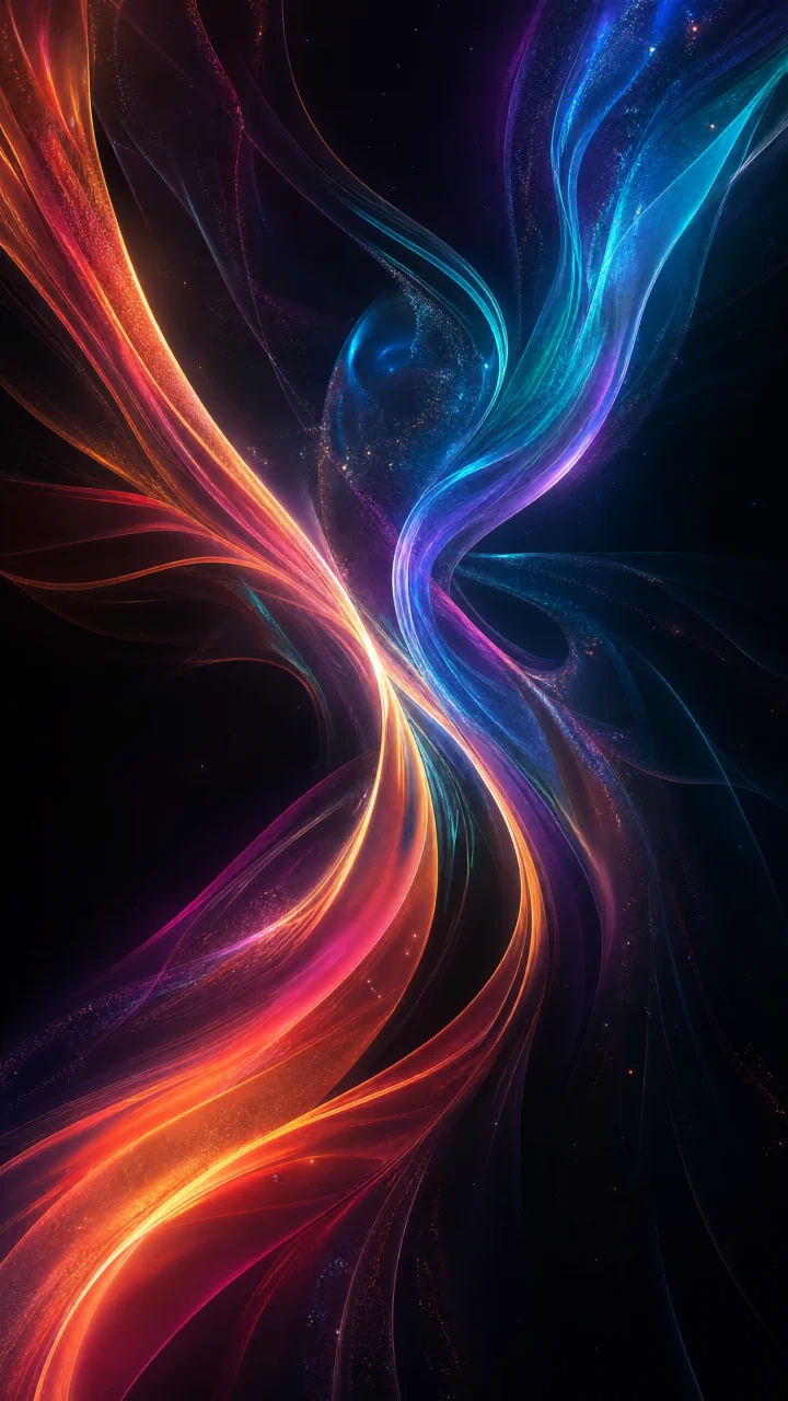 流光溢彩霓虹幻彩手机壁纸