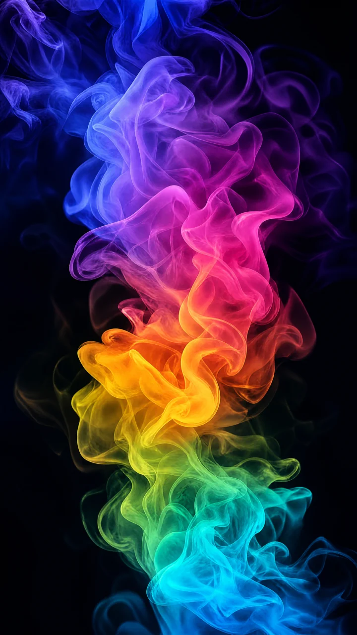 多彩烟雾梦幻手机壁纸