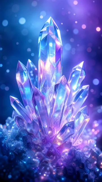 晶体光芒手机壁纸