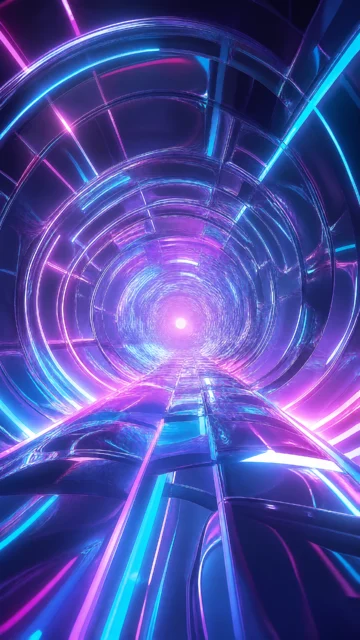 幻彩隧道手机壁纸