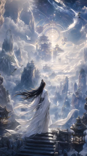 玄幻古风仙境手机壁纸