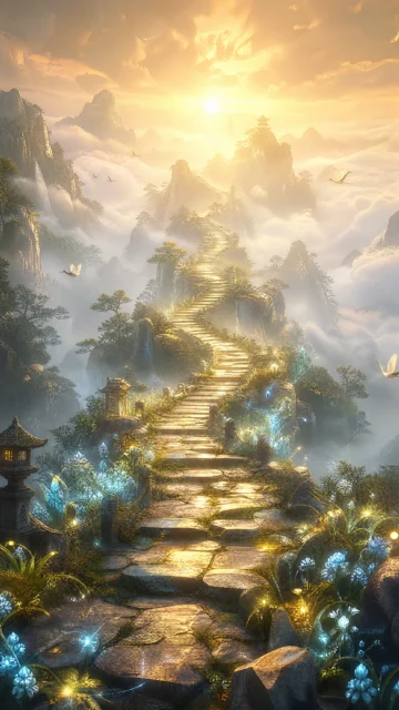长生之路仙境手机壁纸