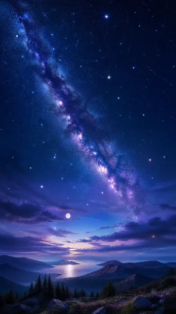 唯美夜空手机壁纸