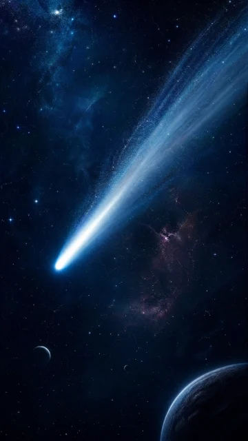彗星划过星海手机壁纸