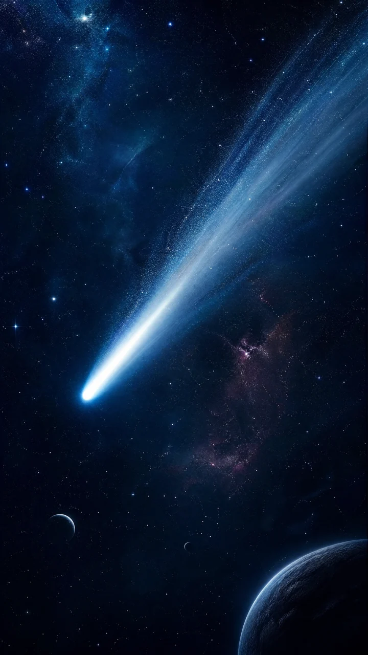 彗星划过星海手机壁纸