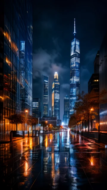 光影都市手机壁纸