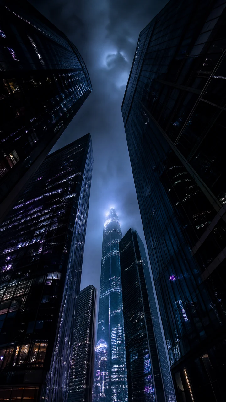摩天楼影手机壁纸