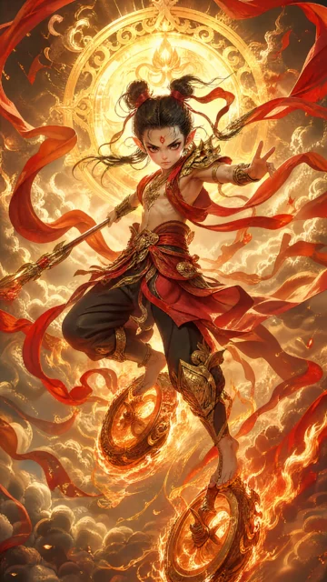 哪吒风火神威手机壁纸