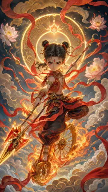 哪吒国风手机壁纸