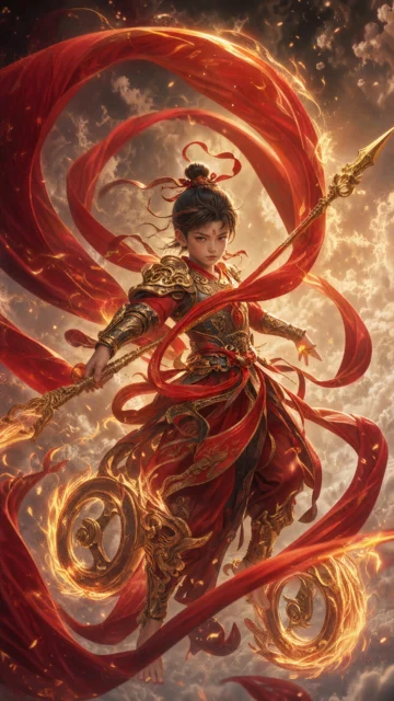 哪吒混天绫手机壁纸