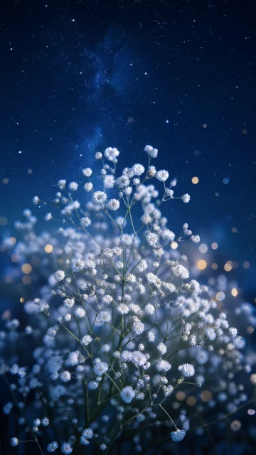 满天星梦幻花语手机壁纸