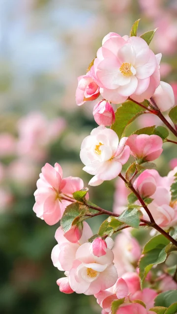 春日海棠花手机壁纸
