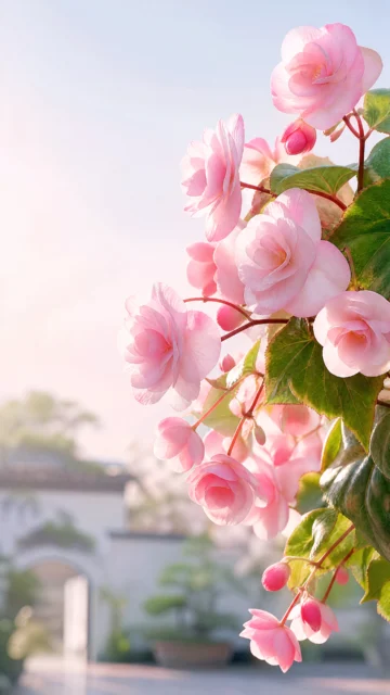 春日海棠花手机壁纸