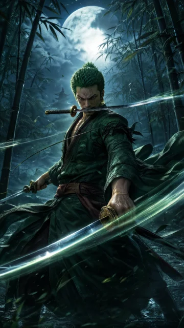 索隆绿发剑士手机壁纸