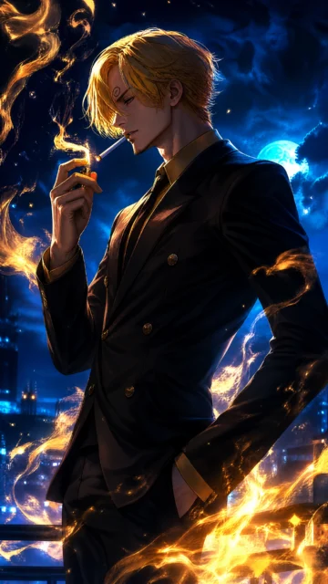 山治金焰绅士手机壁纸