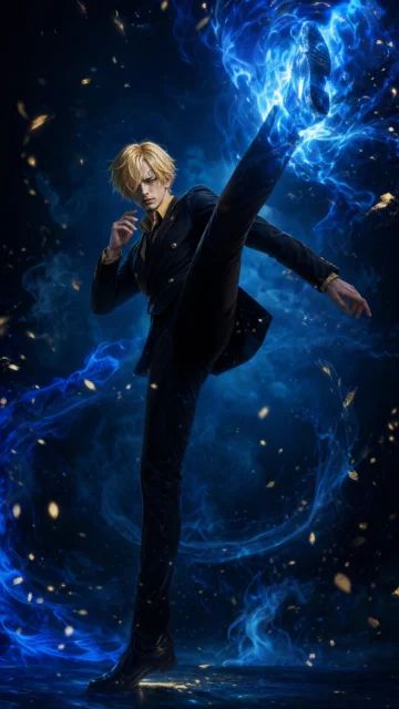 山治蓝焰绅士手机壁纸