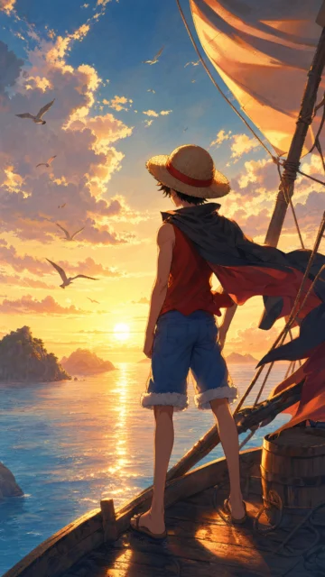 路飞热血航海手机壁纸