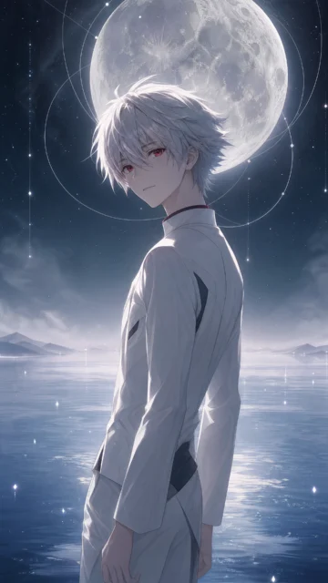 渚薰月光湖畔手机壁纸