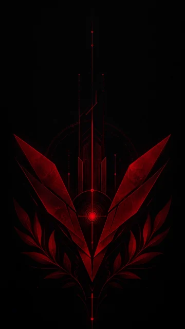 红黑机密组织风手机壁纸