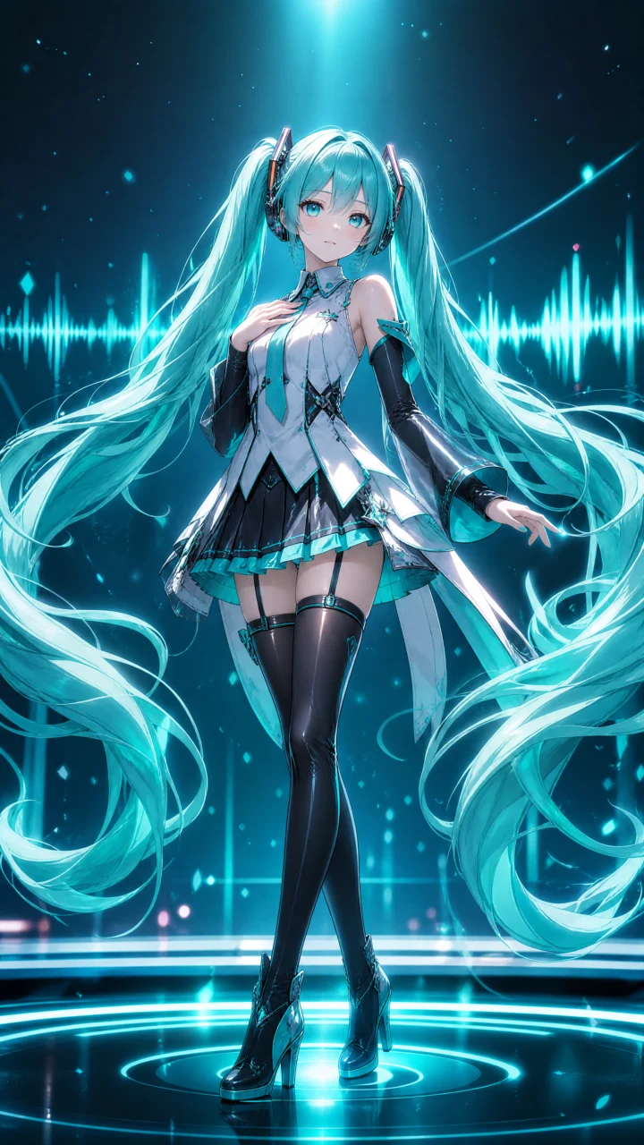 初音未来霓虹幻想手机壁纸