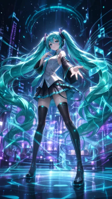 Vocaloid霓虹歌姬手机壁纸