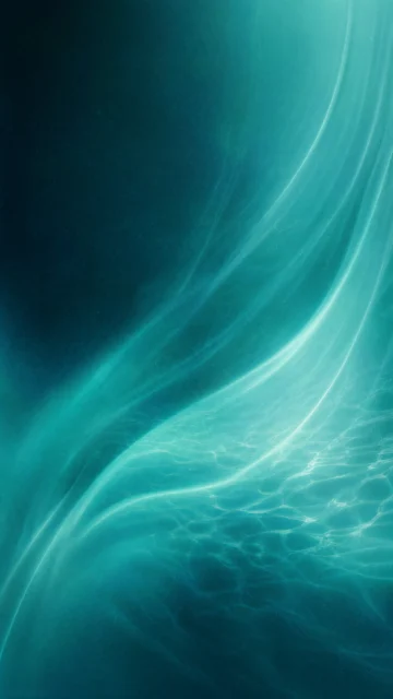蓝绿色流光水纹手机壁纸