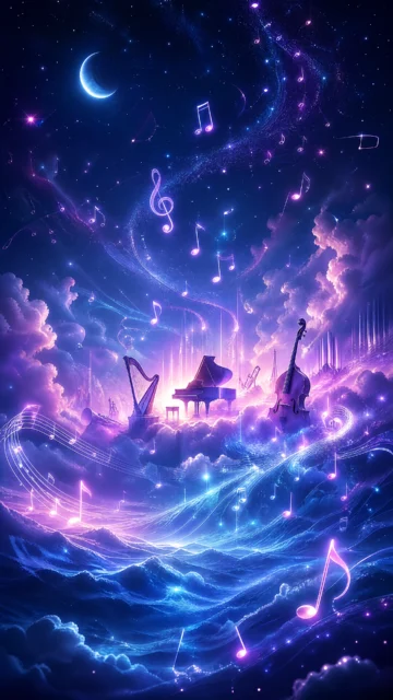 音乐幻想梦境手机壁纸