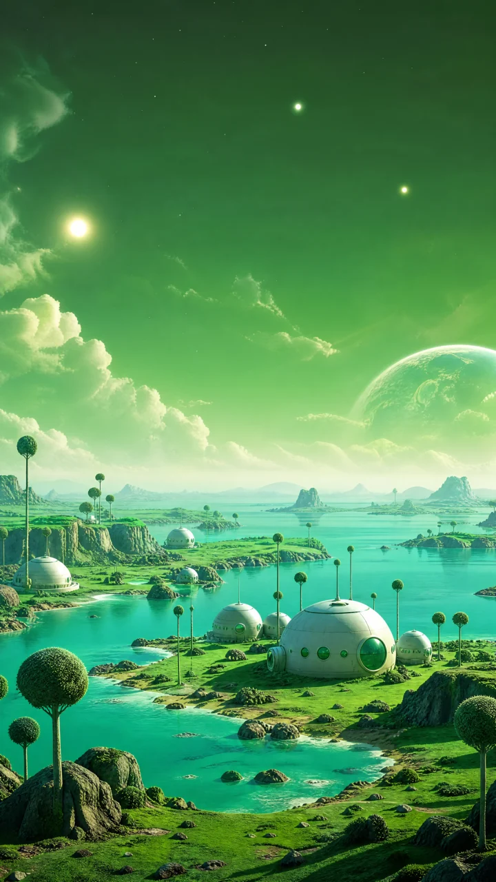 那美克星梦幻绿境手机壁纸