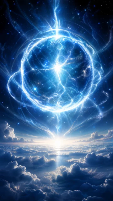 元气弹星空能量手机壁纸