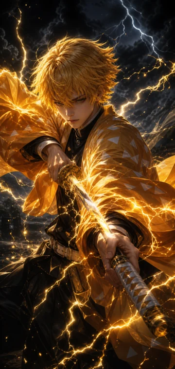 善逸雷光剑士手机壁纸