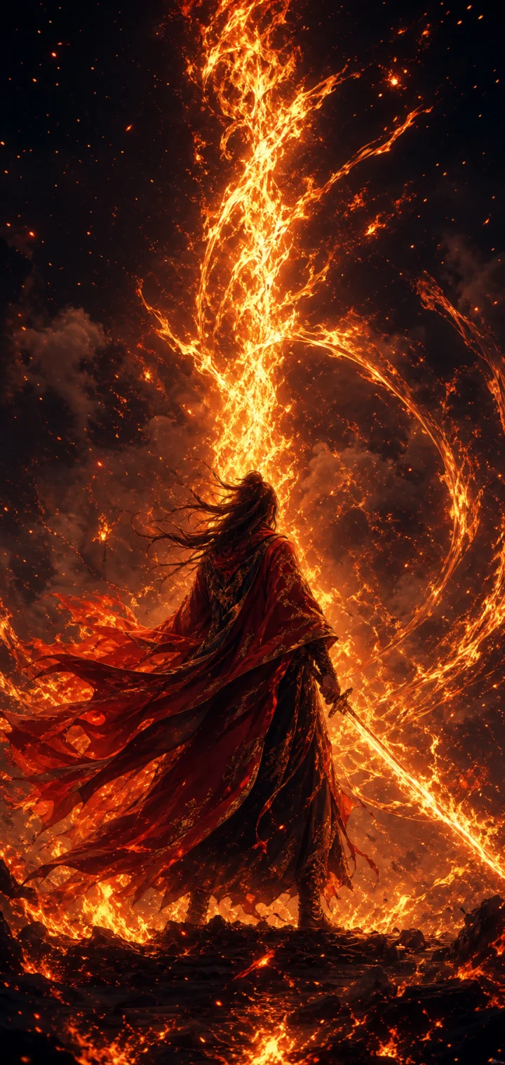 炎柱烈焰剑士手机壁纸