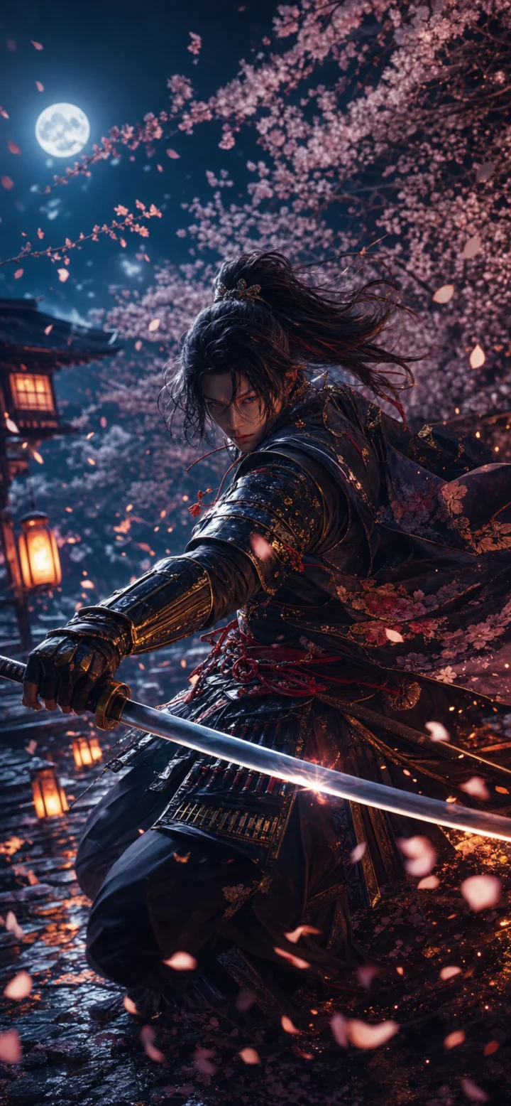 和风战斗武士手机壁纸