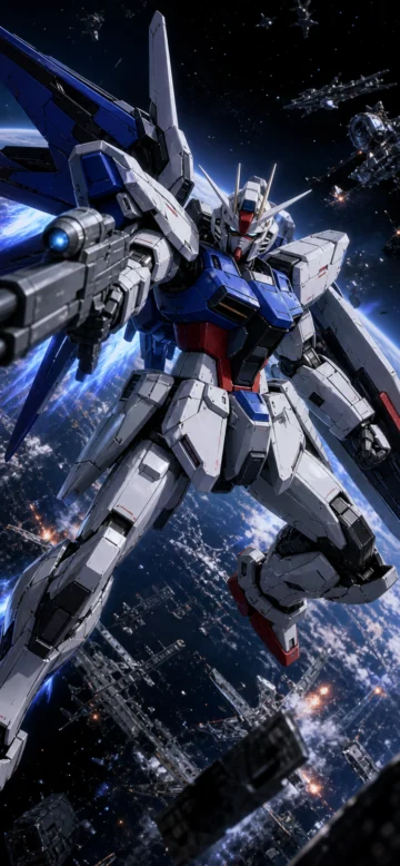 强袭高达宇宙机甲手机壁纸