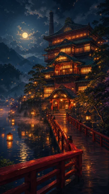 千与千寻梦幻汤屋手机壁纸