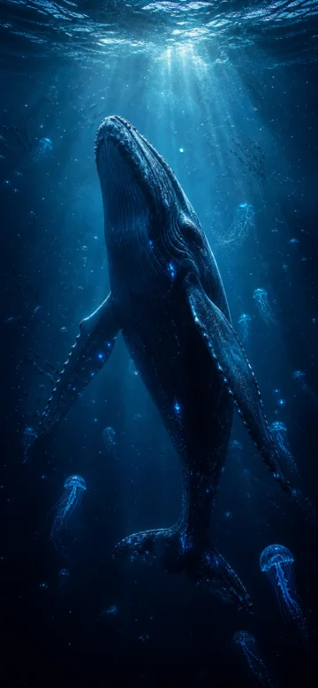 深海鲸梦幻手机壁纸