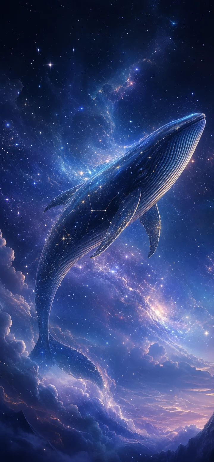 星空鲸梦幻手机壁纸